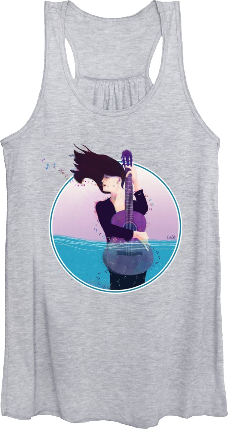 Sound Waves by Nikki Smith on apparel & merchandise.